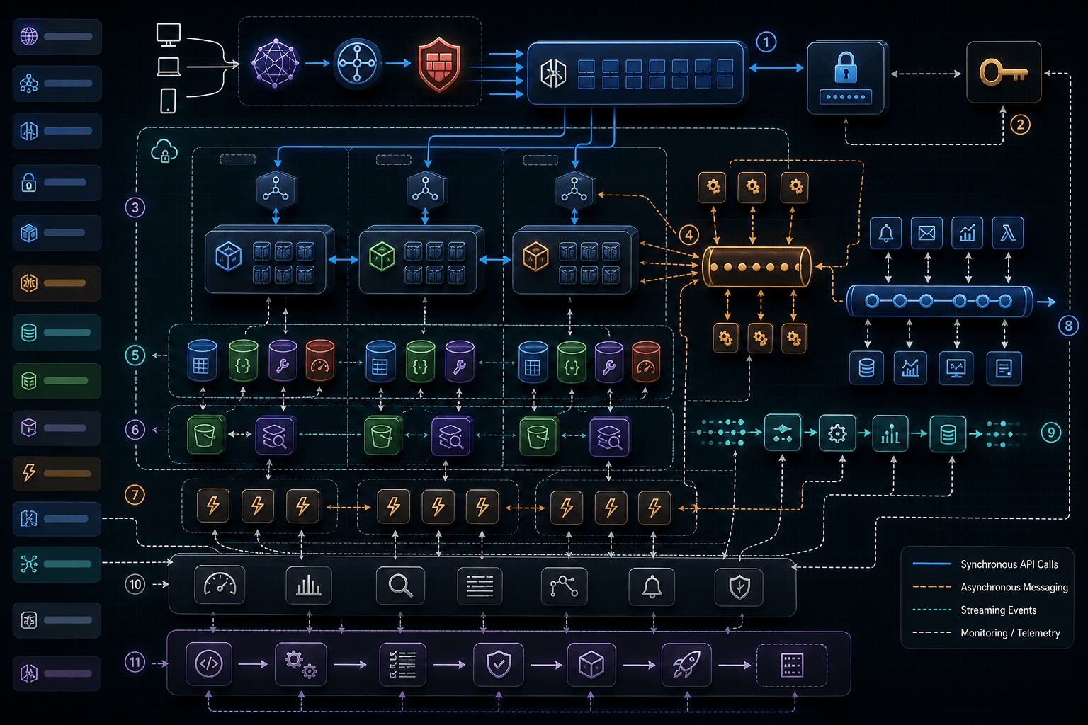 Distributed system architecture diagram